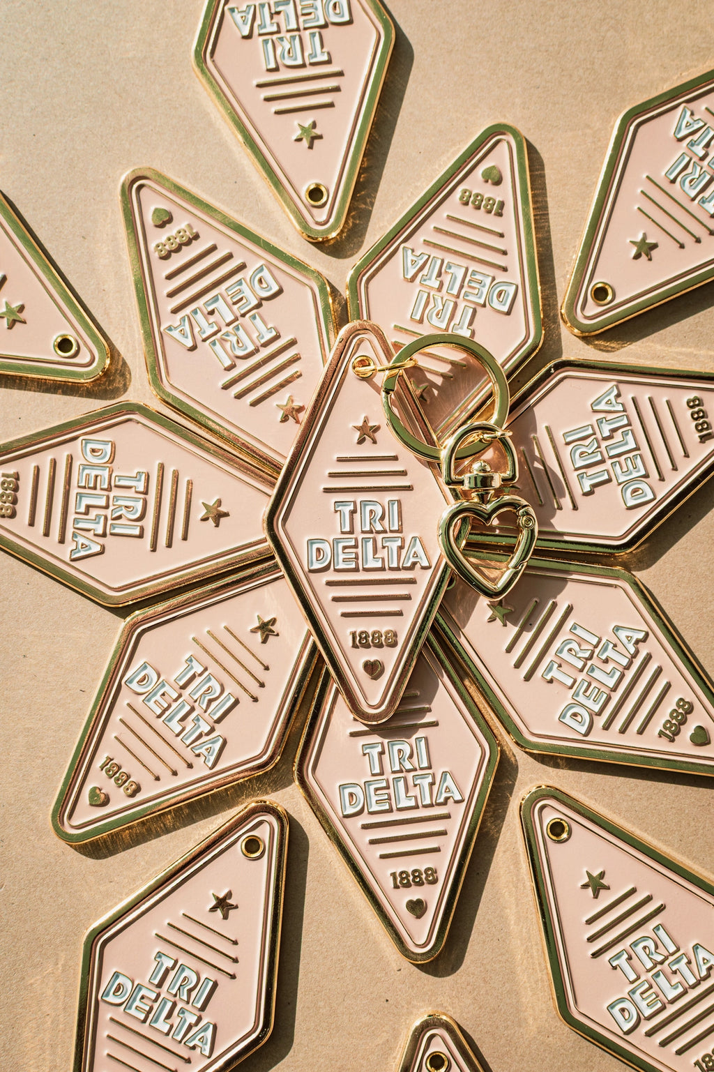 Sorority Enamel Hotel Keychain
