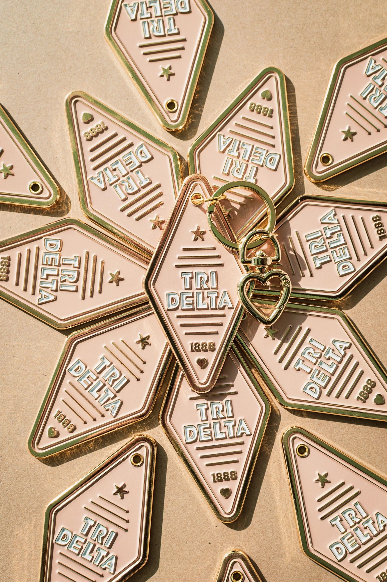 Sorority Enamel Hotel Keychain