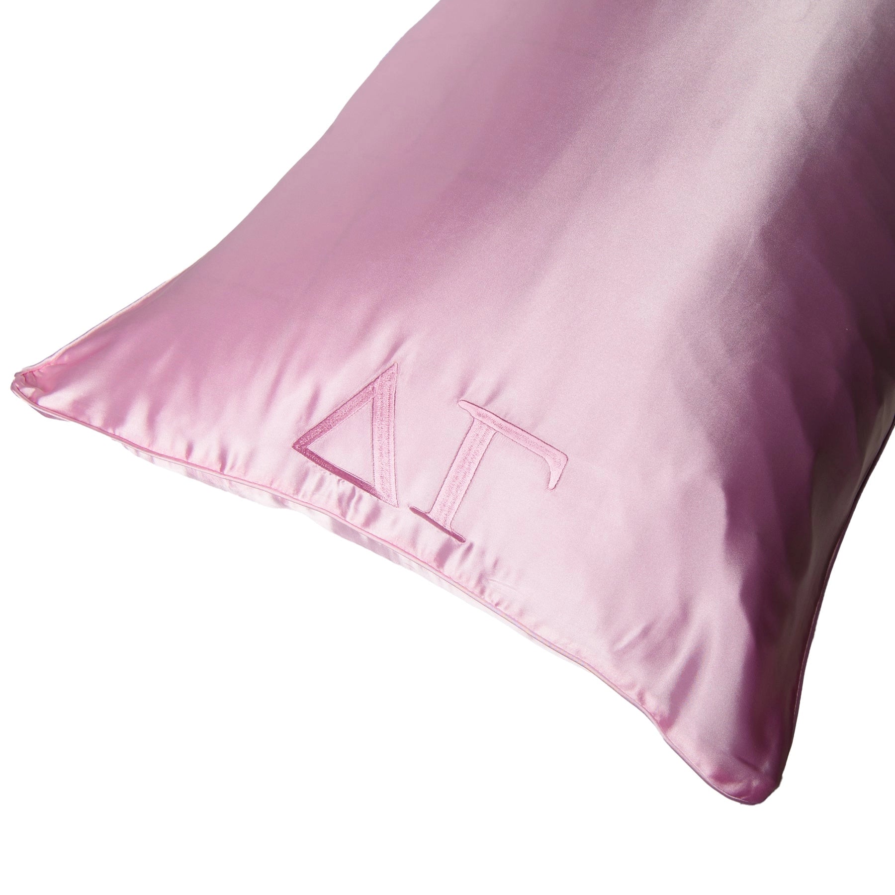 Sorority Embroidered Silk Pillow Case
