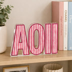 Sorority Striped Acrylic Shelfie