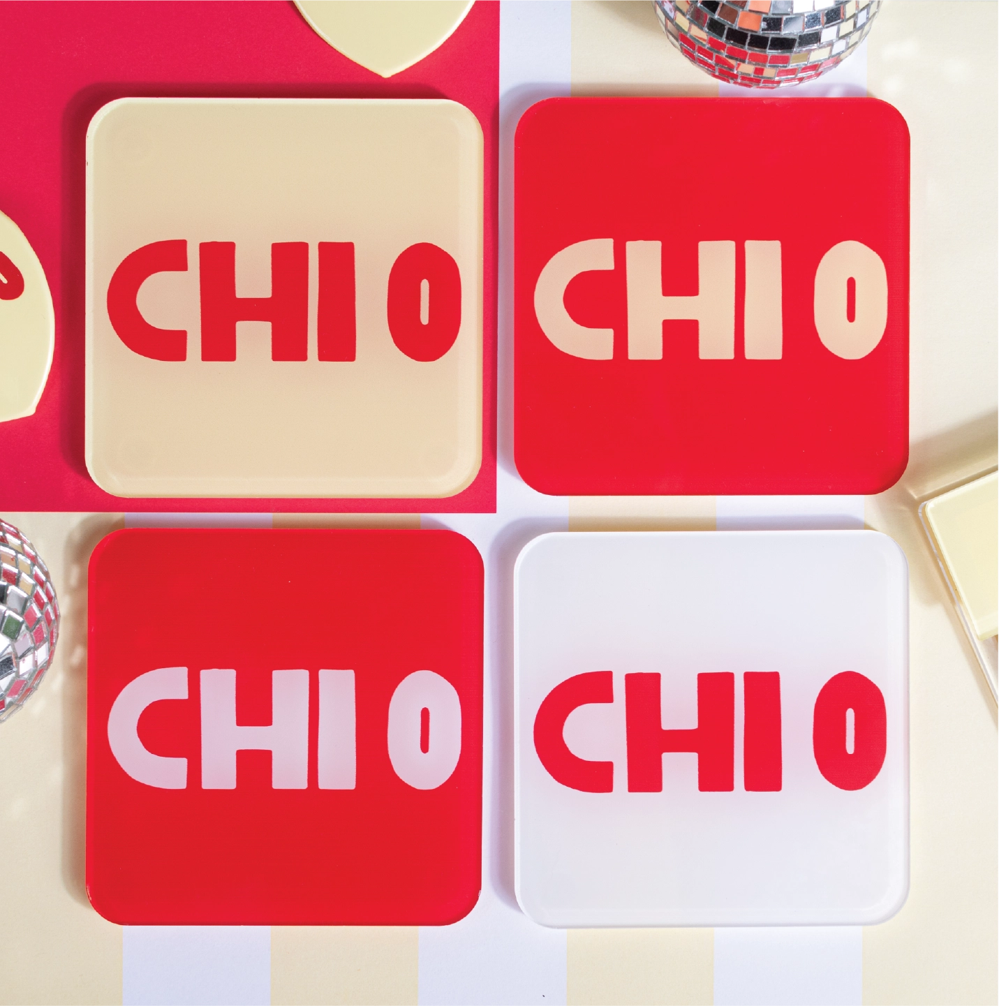 Sorority Acrylic Coaster Set