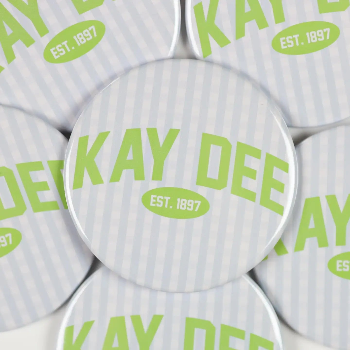 Sorority Gingham Button