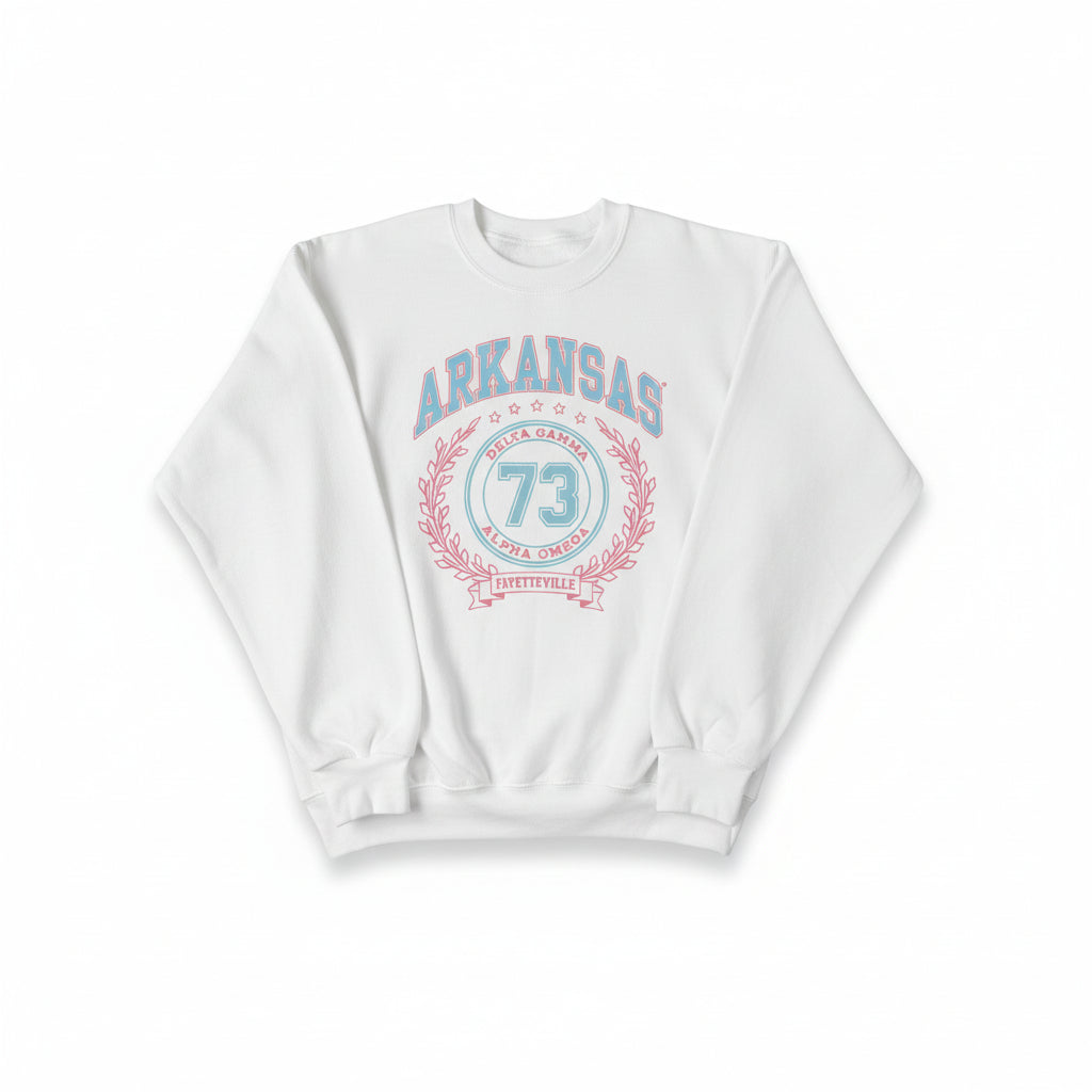 Delta Gamma Arkansas Crest Crewneck