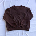 Sorority Raw Hem Lettered Mockneck