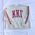 Kappa Kappa Gamma Red Striped Mockneck