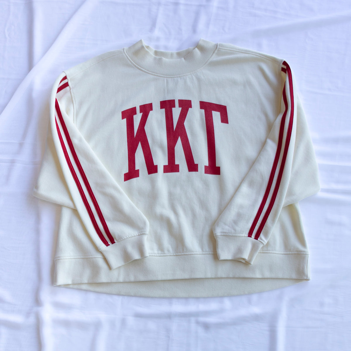 Kappa Kappa Gamma Red Striped Mockneck