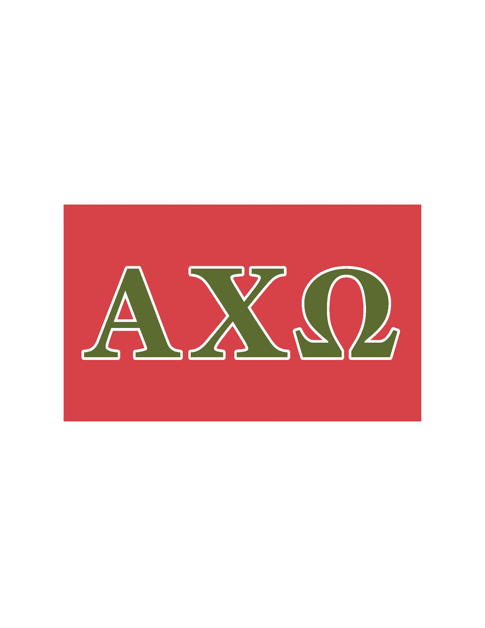 Sorority Greek Letter Flag
