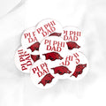 Pi Beta Phi Dad Arkansas Button