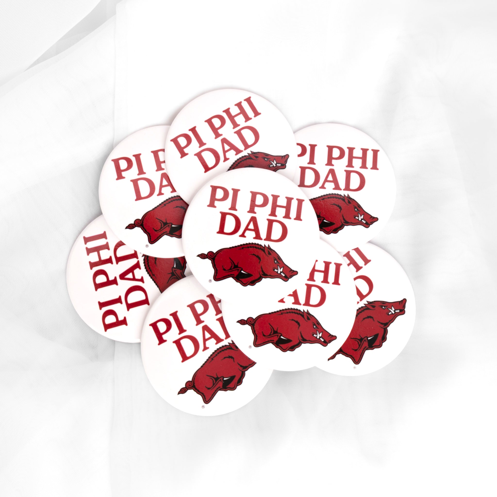 Pi Beta Phi Dad Arkansas Button