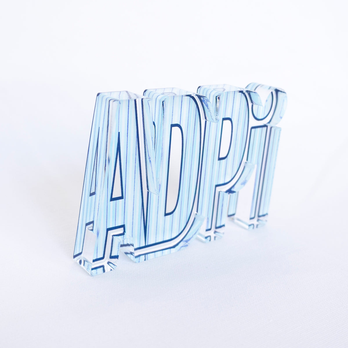 Sorority Striped Acrylic Shelfie