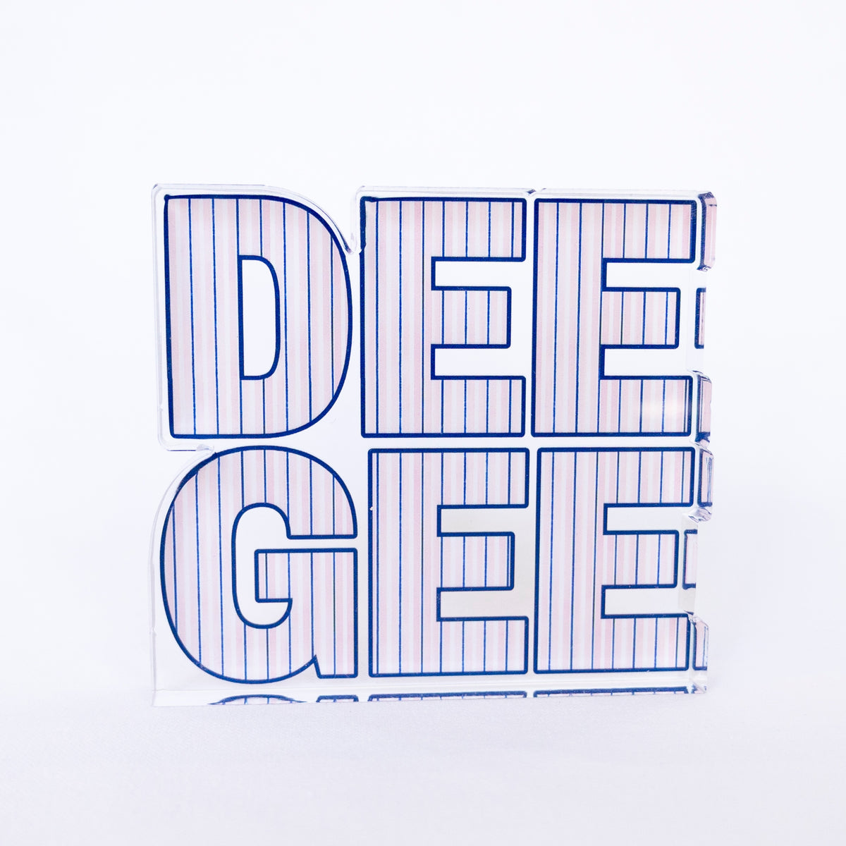 Sorority Striped Acrylic Shelfie