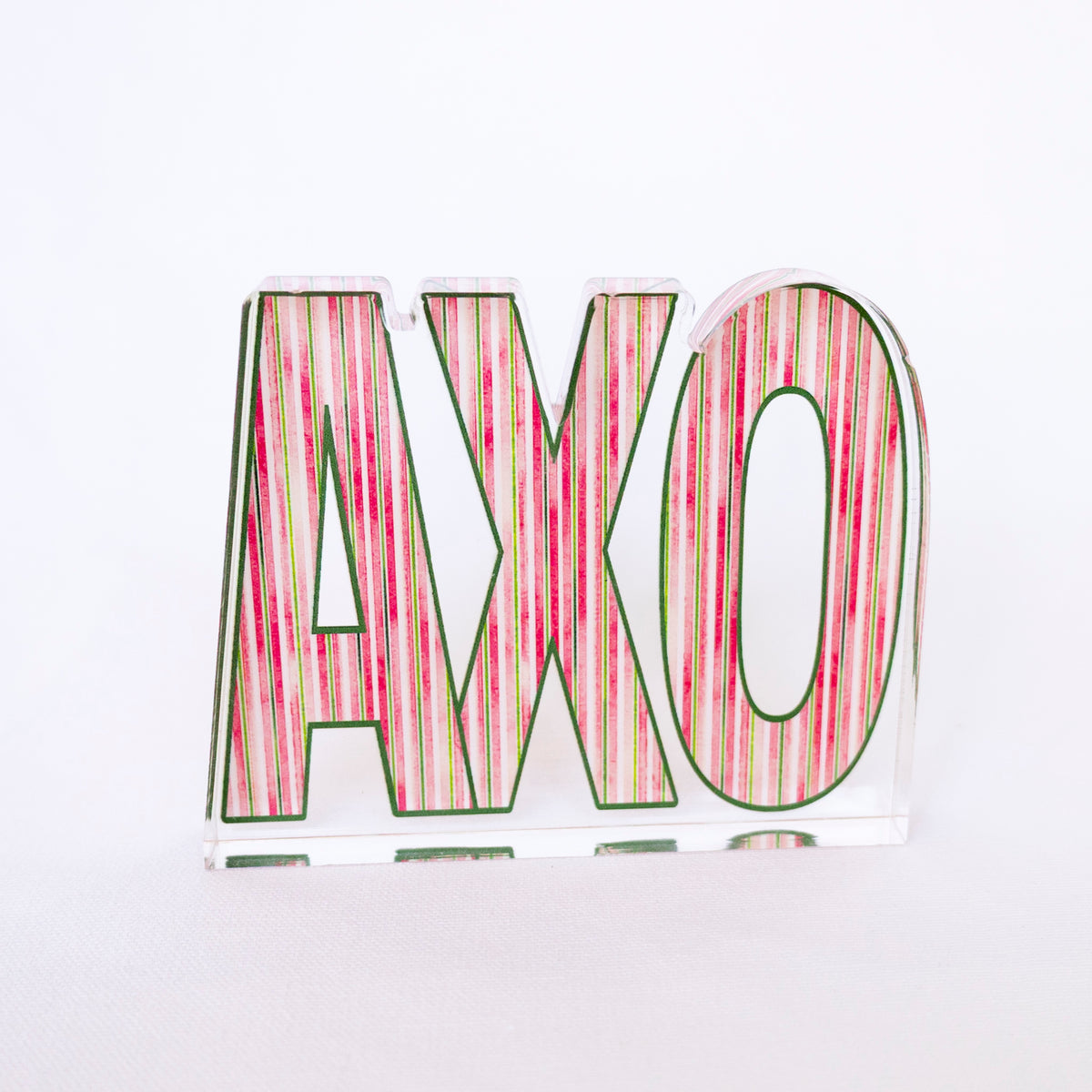 Sorority Striped Acrylic Shelfie
