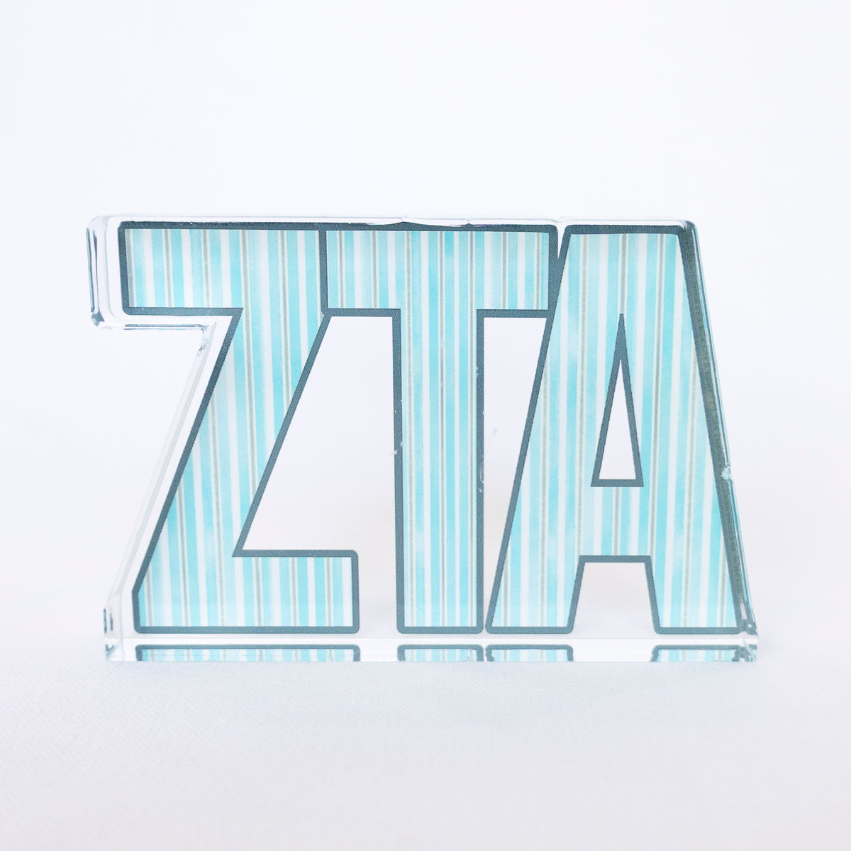 Sorority Striped Acrylic Shelfie