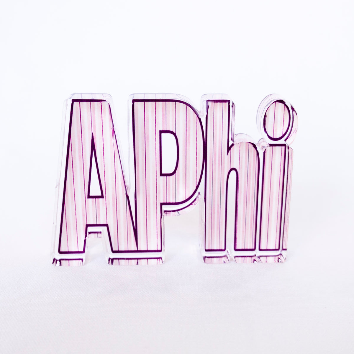 Sorority Striped Acrylic Shelfie