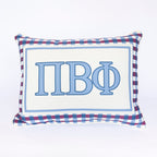 Sorority Gingham Piped Pillow