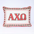 Sorority Gingham Piped Pillow