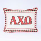 Sorority Gingham Piped Pillow
