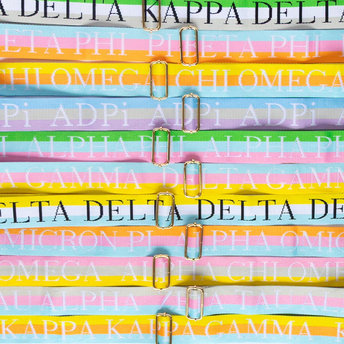 Sorority Colorful Purse Strap