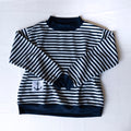 Delta Gamma Striped Anchor Patch Mockneck