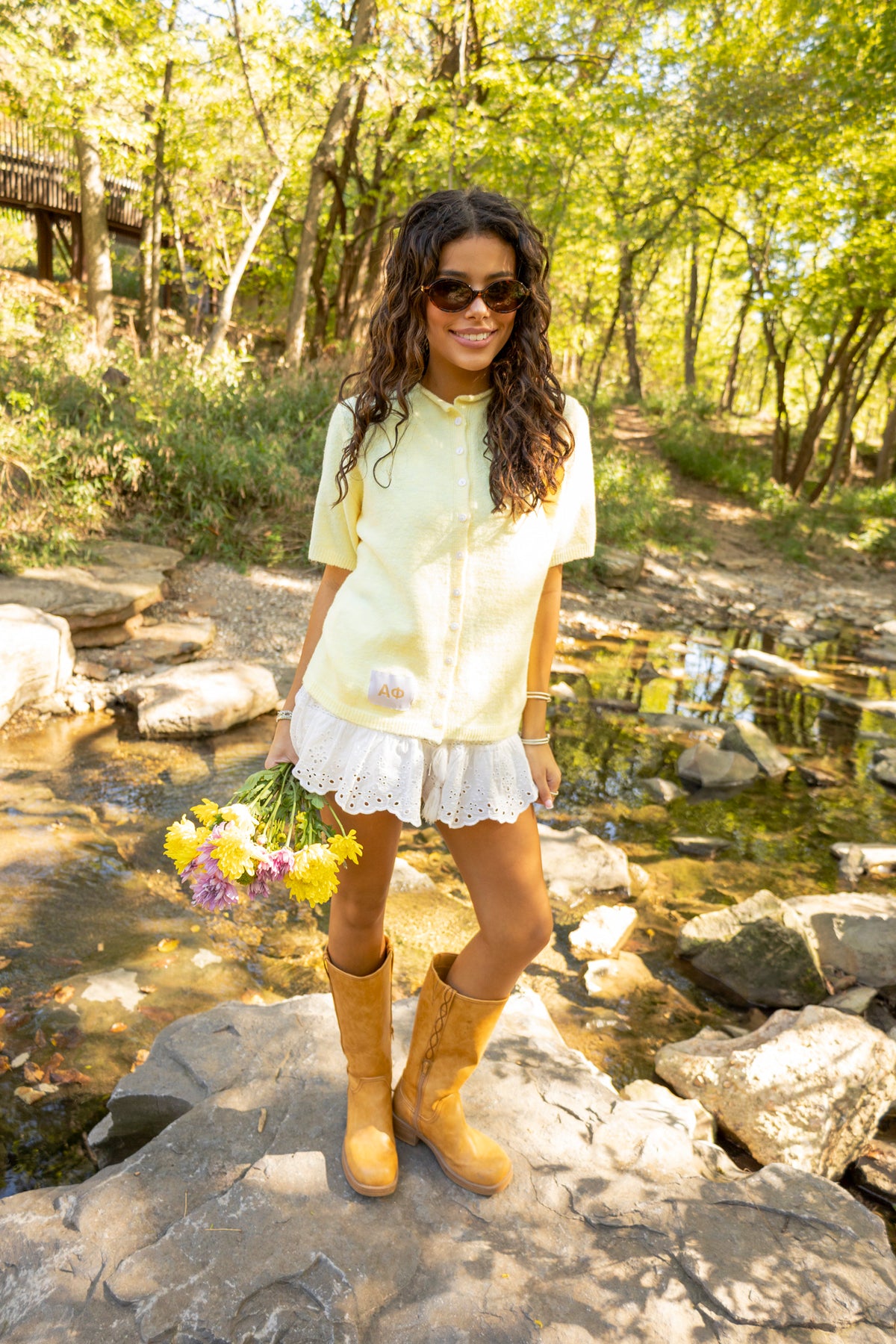 Sorority Patch Cardigan