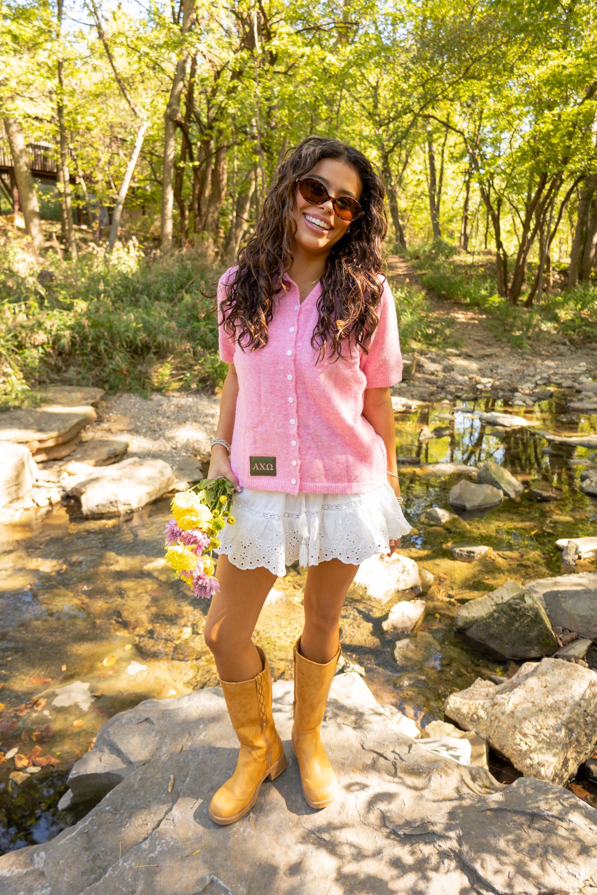 Sorority Patch Cardigan